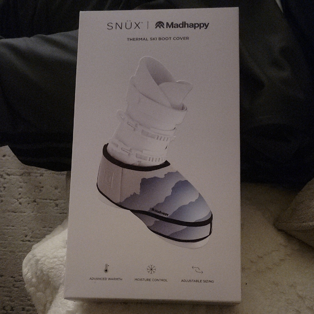 Madhappy  Thermal Ski Boot Cover - White